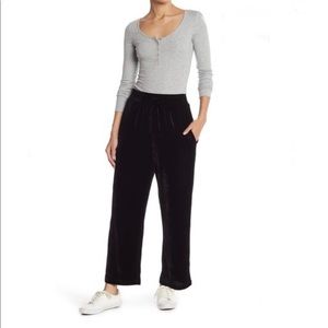 Elodie Elastic Waist Velvet Pants NWOT